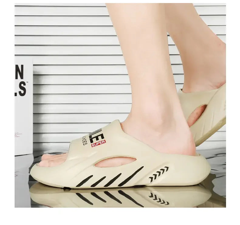 Men Summer Massage Slippers Women Indoor Soft Bottom Slippers Outdoor Garden
