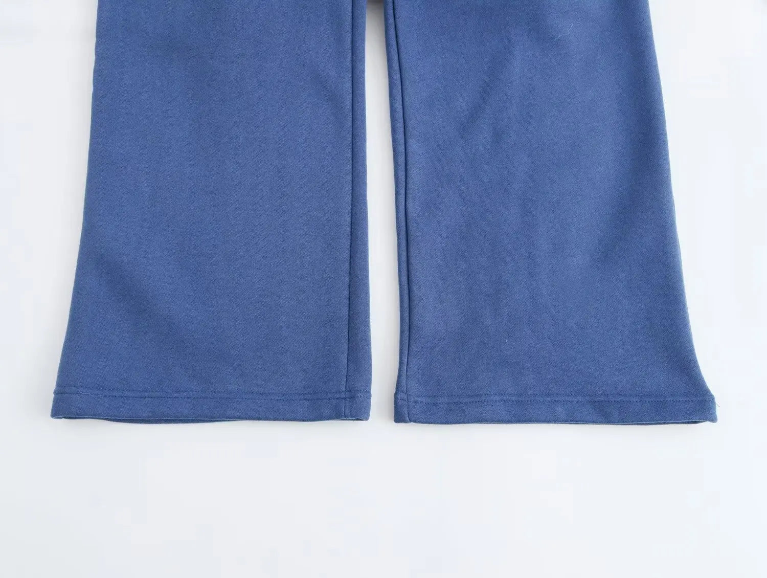 Knit Set Woman Elegant Outfit Set Blue Pants Sets Print Sweatshirt Sets