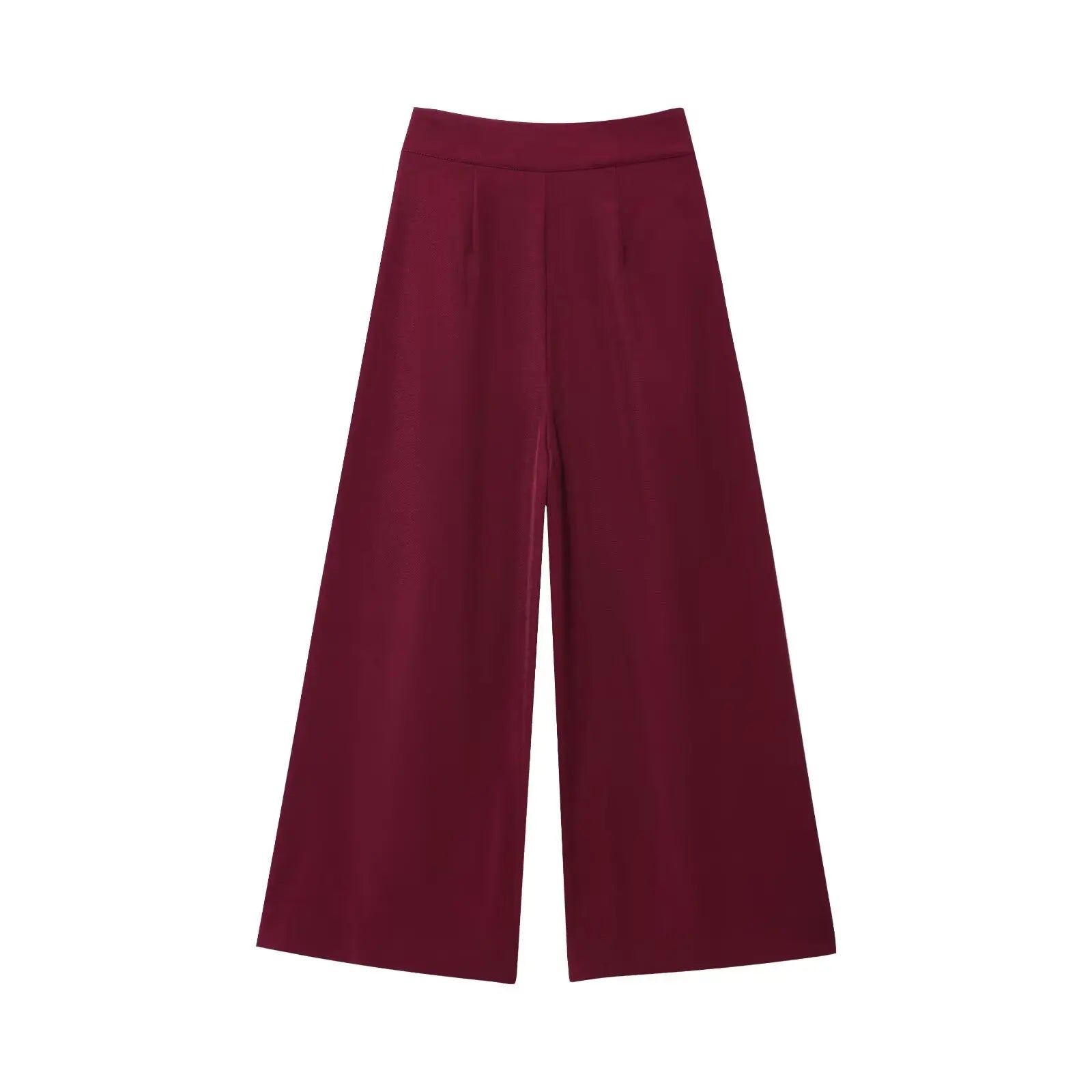 TFMLN Fashion Women's Trouser Suits V-Neck Top with Belt Straight Pants Sets