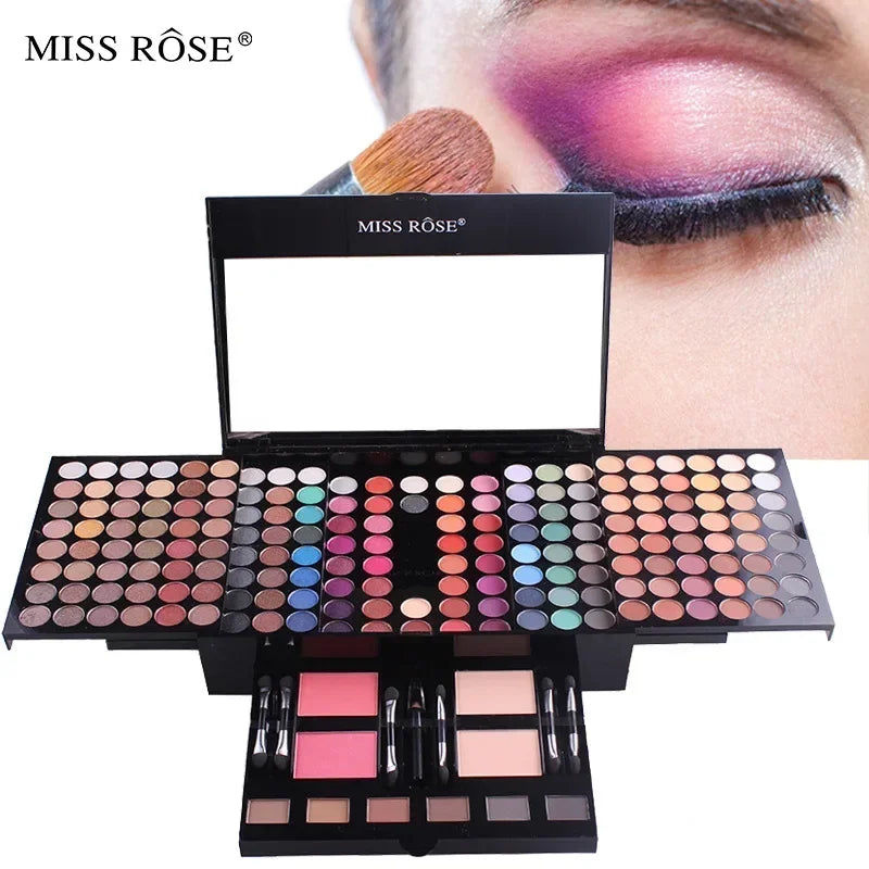 Miss Rose Makeup Case Set Kit-Ultimate Color Combination-Holiday Gift Set