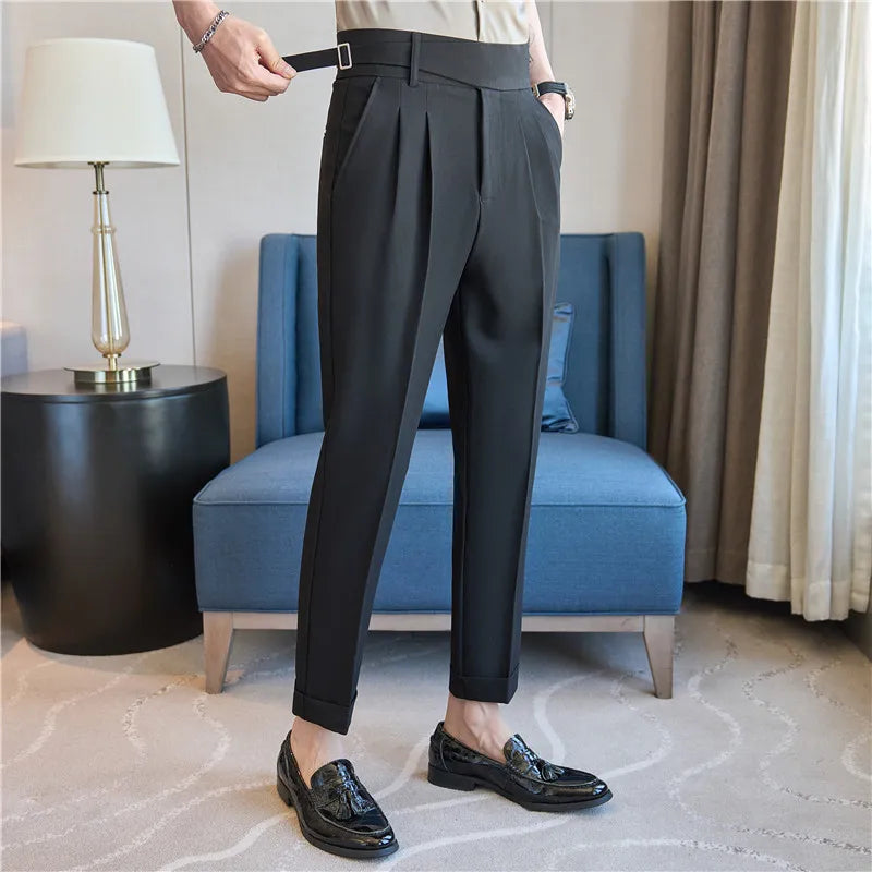 Men's Pants Suit Pants for Men Clothing Slim Fit Casual Formal