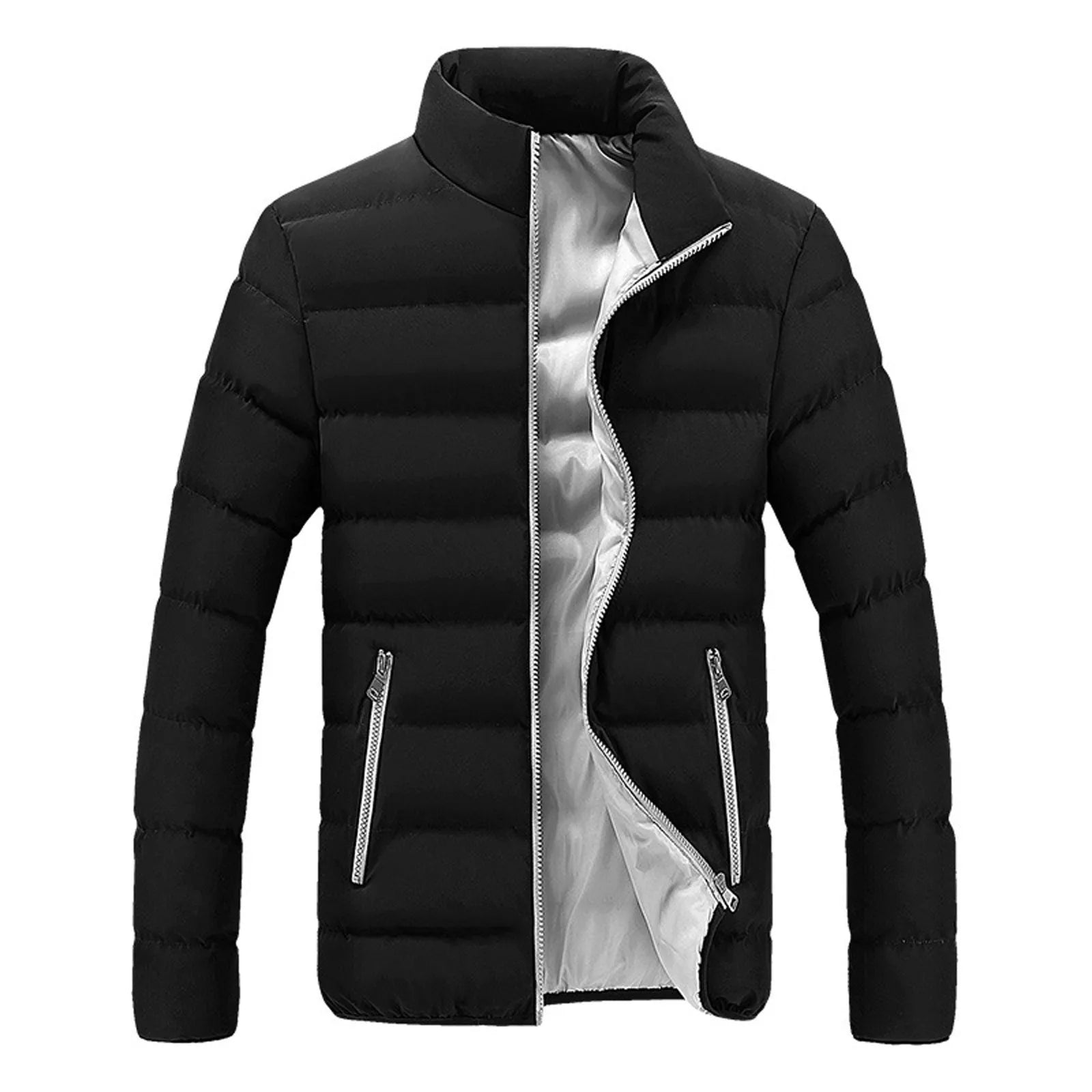 Men's Jacket Stand-Collar Lightweight Outerwear's for Man Comfort Hombre