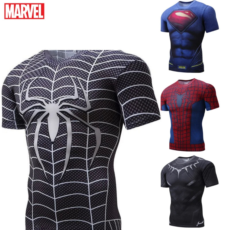 Marvel T Shirt Avengers Sports Fitness