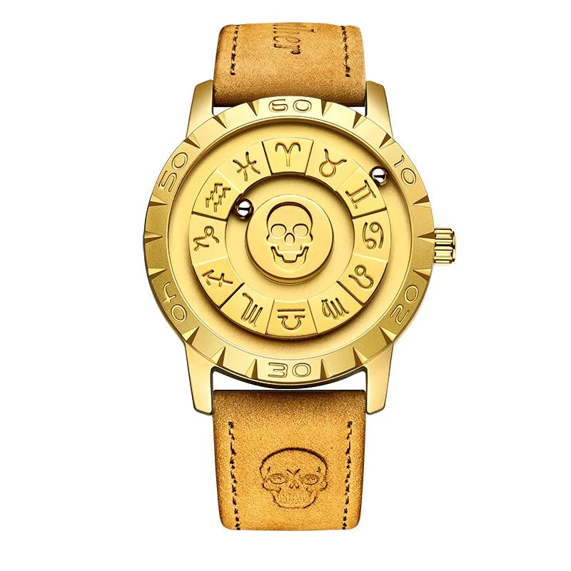 FOXOBOX Brand Luxury Scrolling  Force Quartz Wristwatch