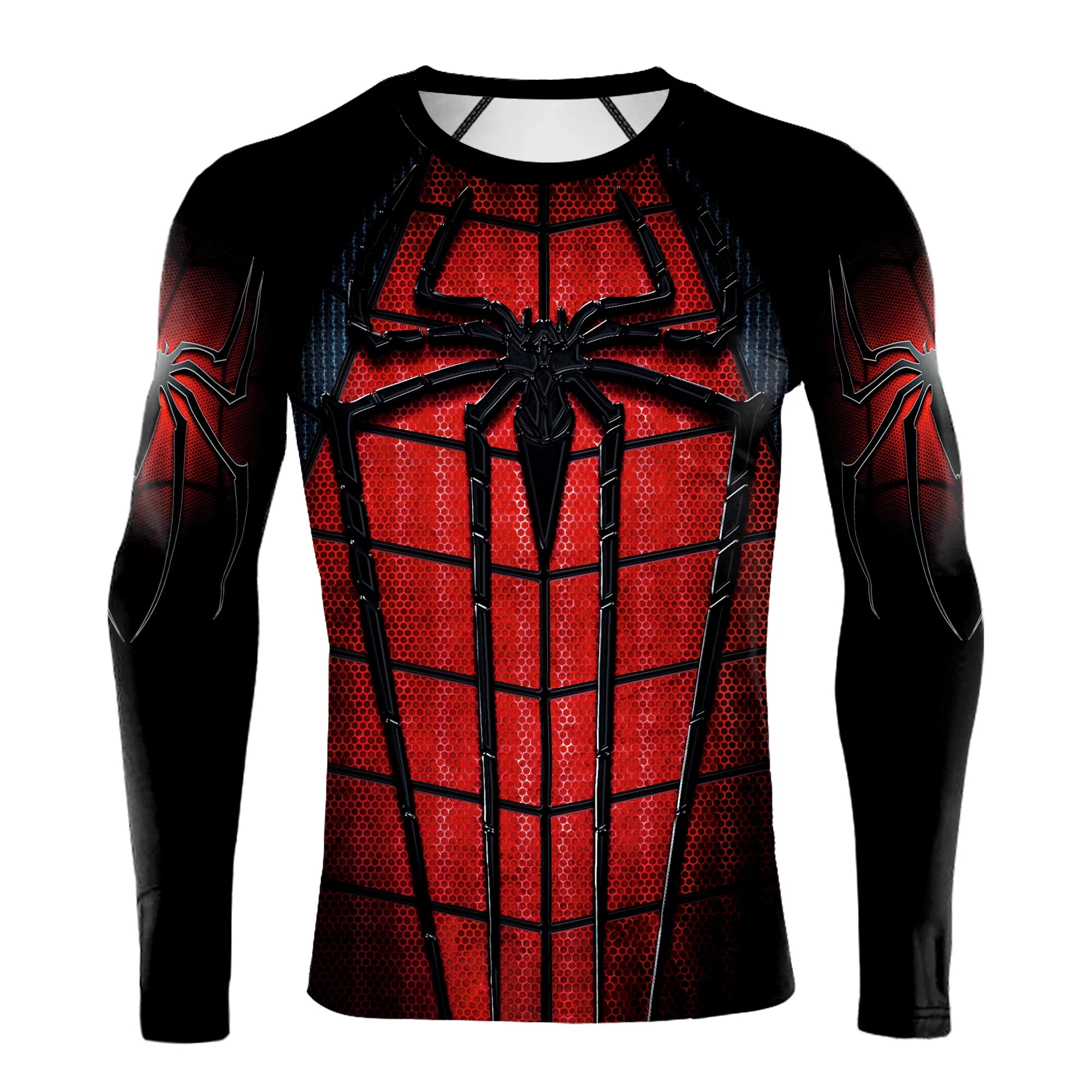 Compression Shirts for Men Long Sleeve of Avengers  Fitness Sportwear