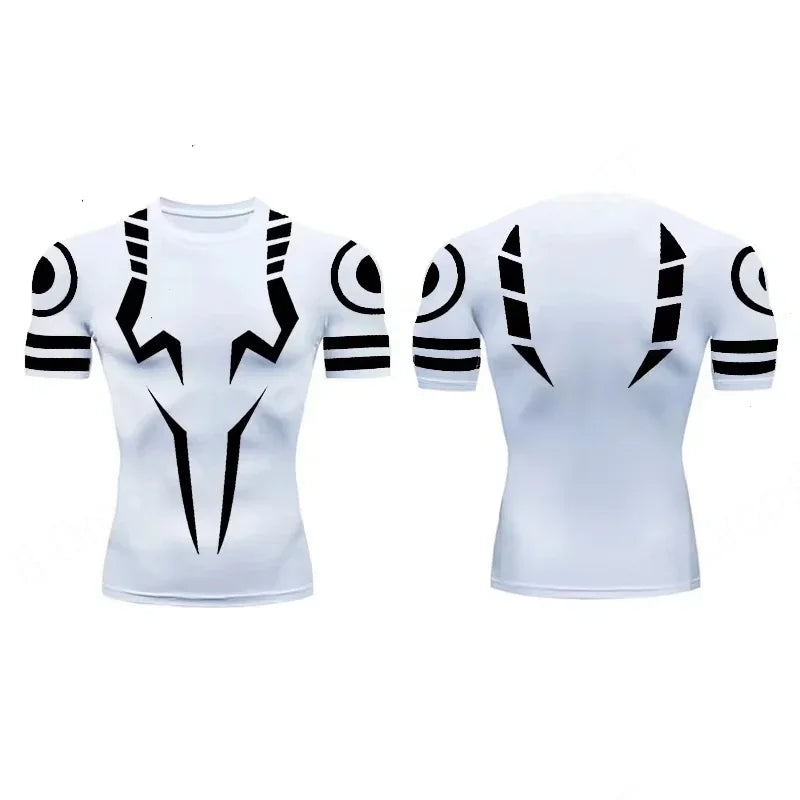 New T-Shirt For Men Gym Anime Jujutsu Kaisen 3D Print Fitness