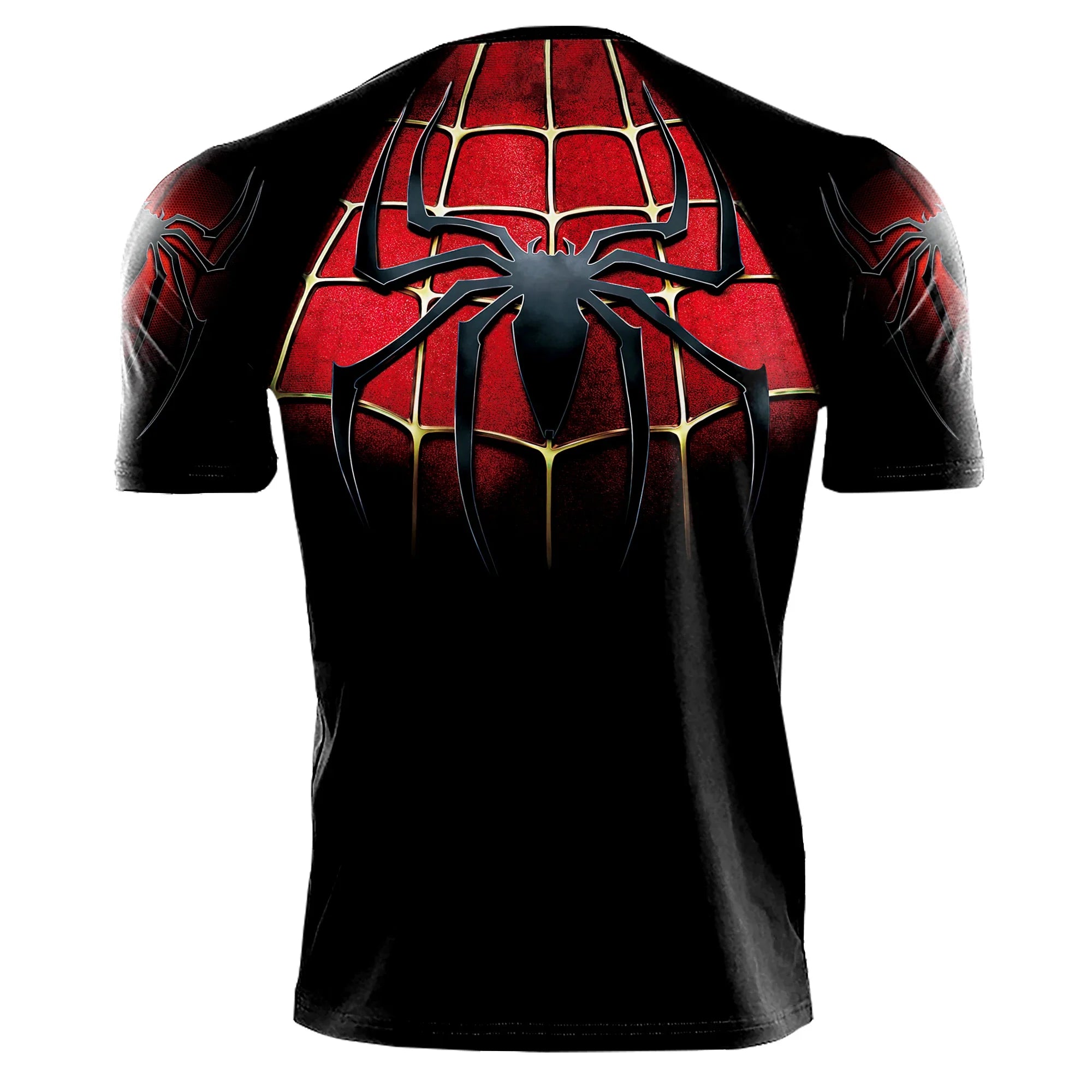 Superhero Mens Compression T Shirt Sport Workout 3D Spider Compression Gym Fitness Top