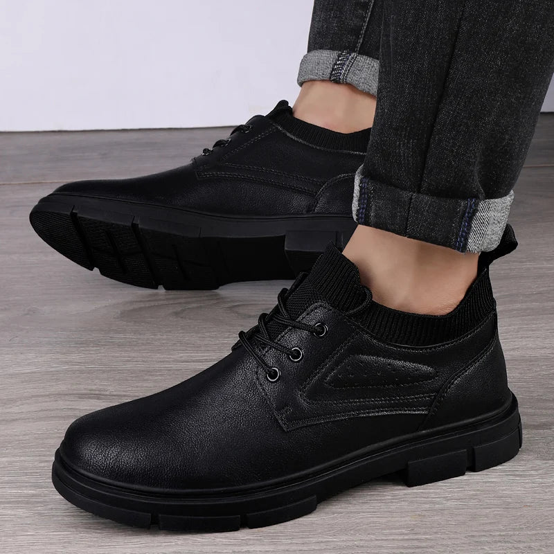 Genuine Leather Boots New Fashion Men's Boats Comfortable Sports Ankle Boots