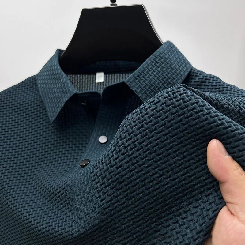 r Men Mesh Ice Silk T-shirt Men's Short-sleeved
