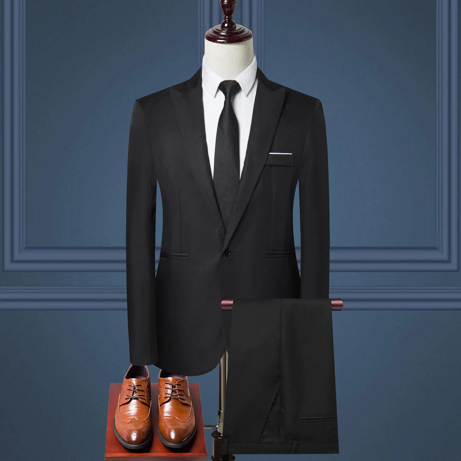 Luxury Men's Suit Business Casual Suit Two-piece