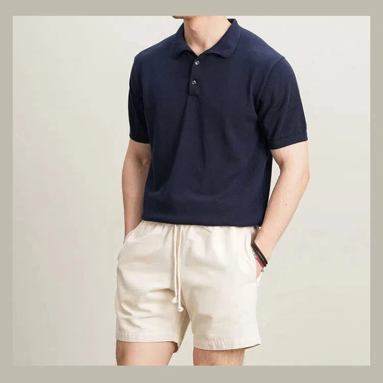 American t-shirt men short-sleeved polo shirt men half-sleeved summer