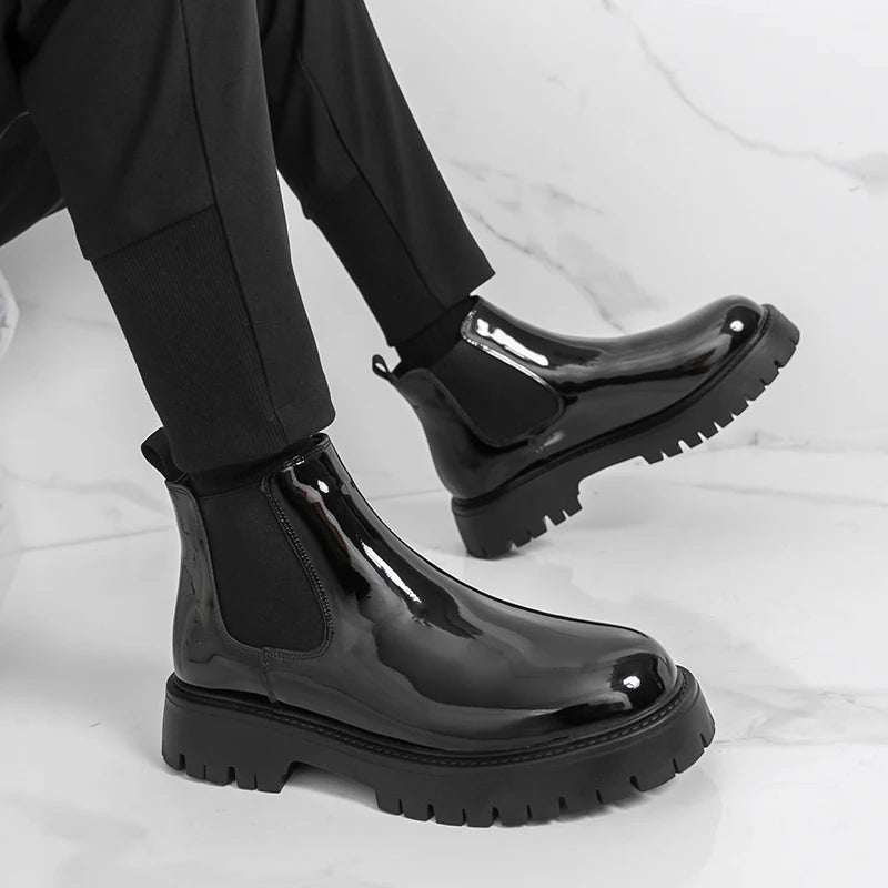 winter boots for models casual style Office and formal Leisure Business Thick