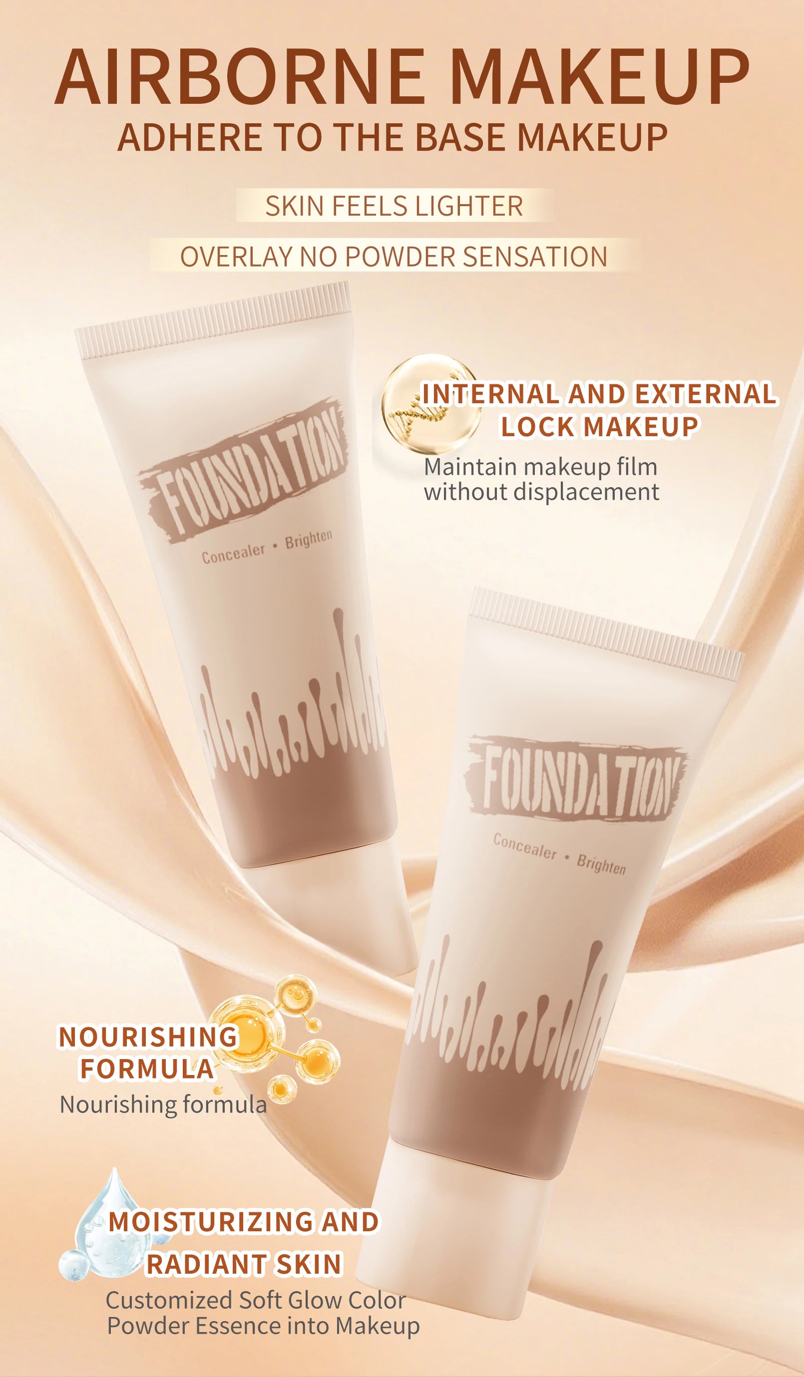 Coverage Foundation, Matte Finish Oil-control Liquid Foundation, Covering Blemishes