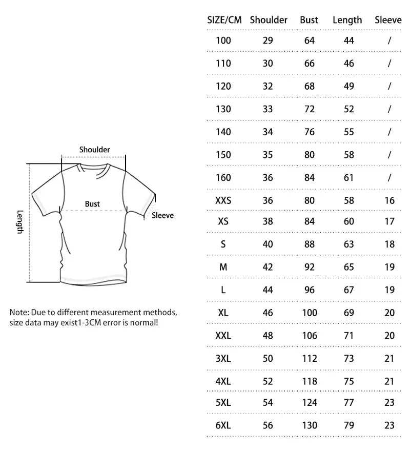 New T-Shirt For Men Gym Anime Jujutsu Kaisen 3D Print Fitness