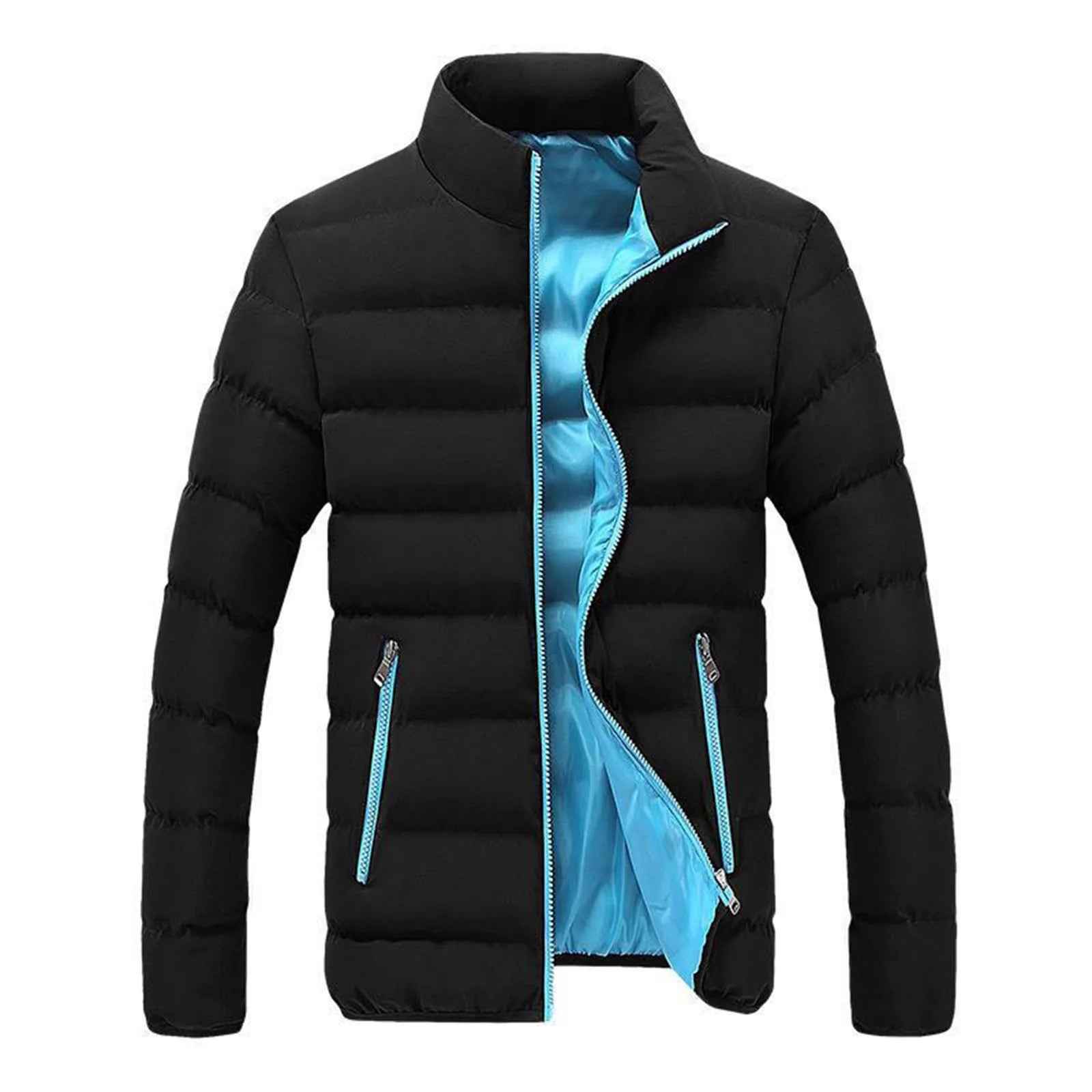 Men's Jacket Stand-Collar Lightweight Outerwear's for Man Comfort Hombre