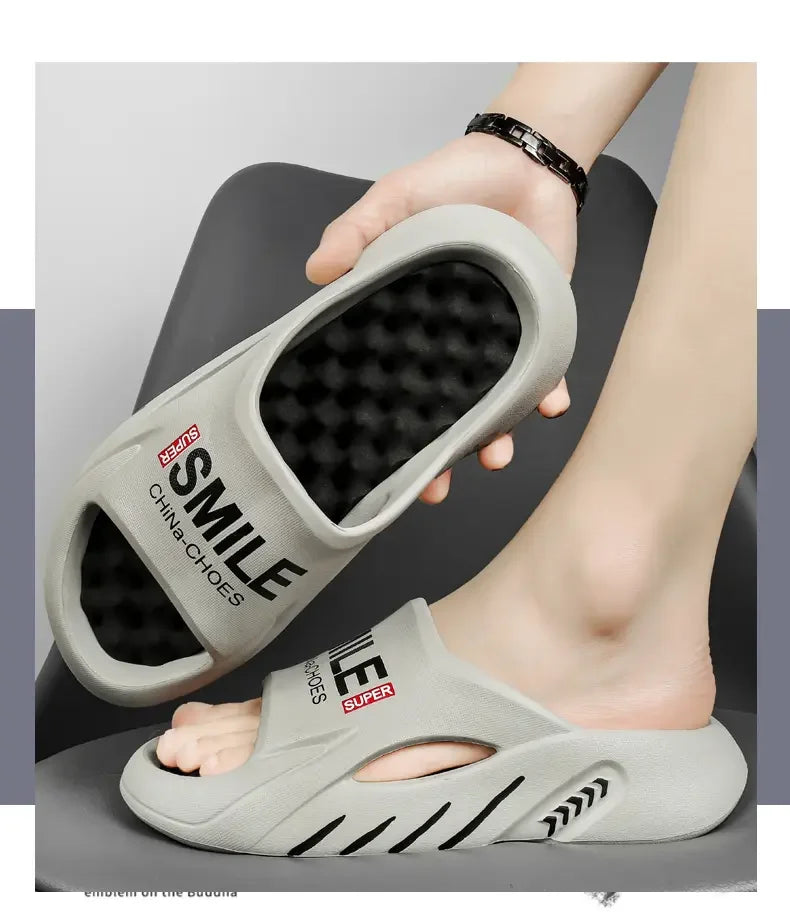 Men Summer Massage Slippers Women Indoor Soft Bottom Slippers Outdoor Garden
