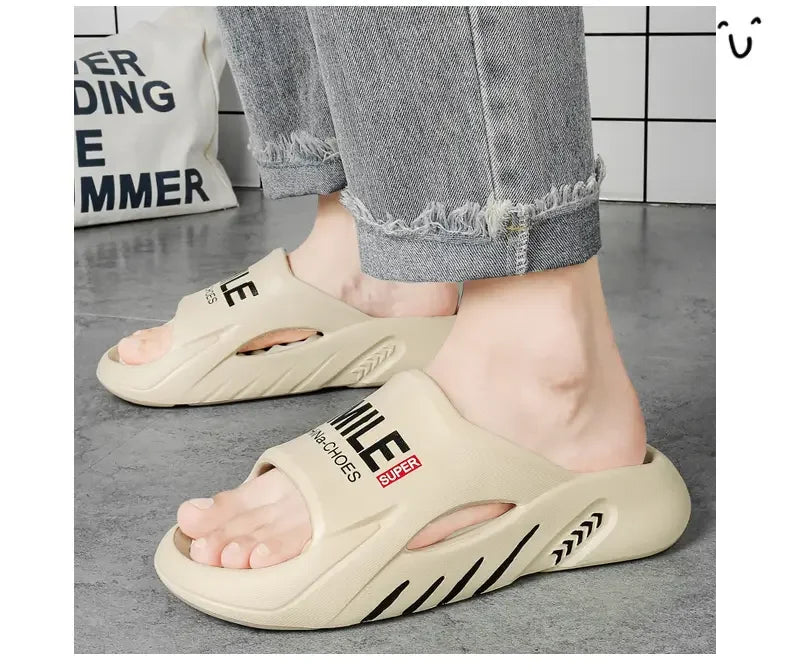 Men Summer Massage Slippers Women Indoor Soft Bottom Slippers Outdoor Garden