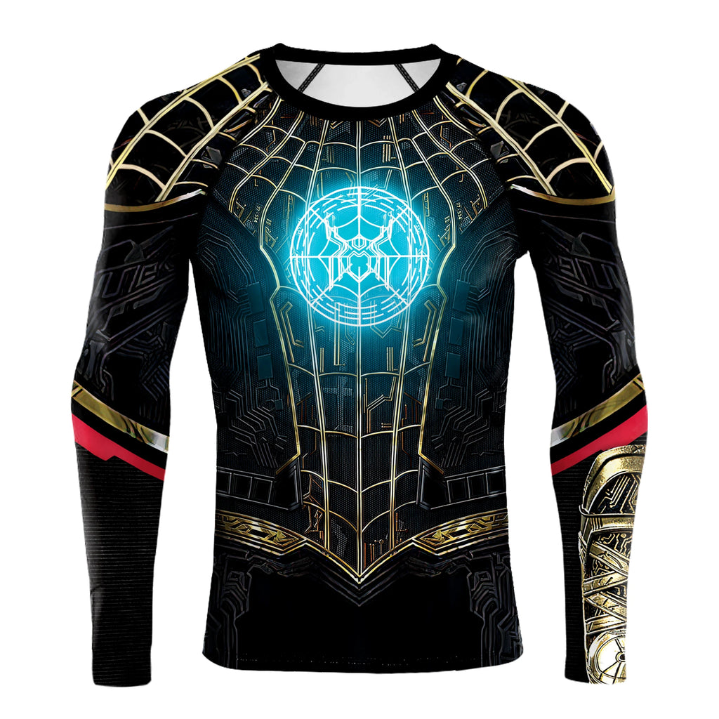 Compression Shirts for Men Long Sleeve of Avengers  Fitness Sportwear