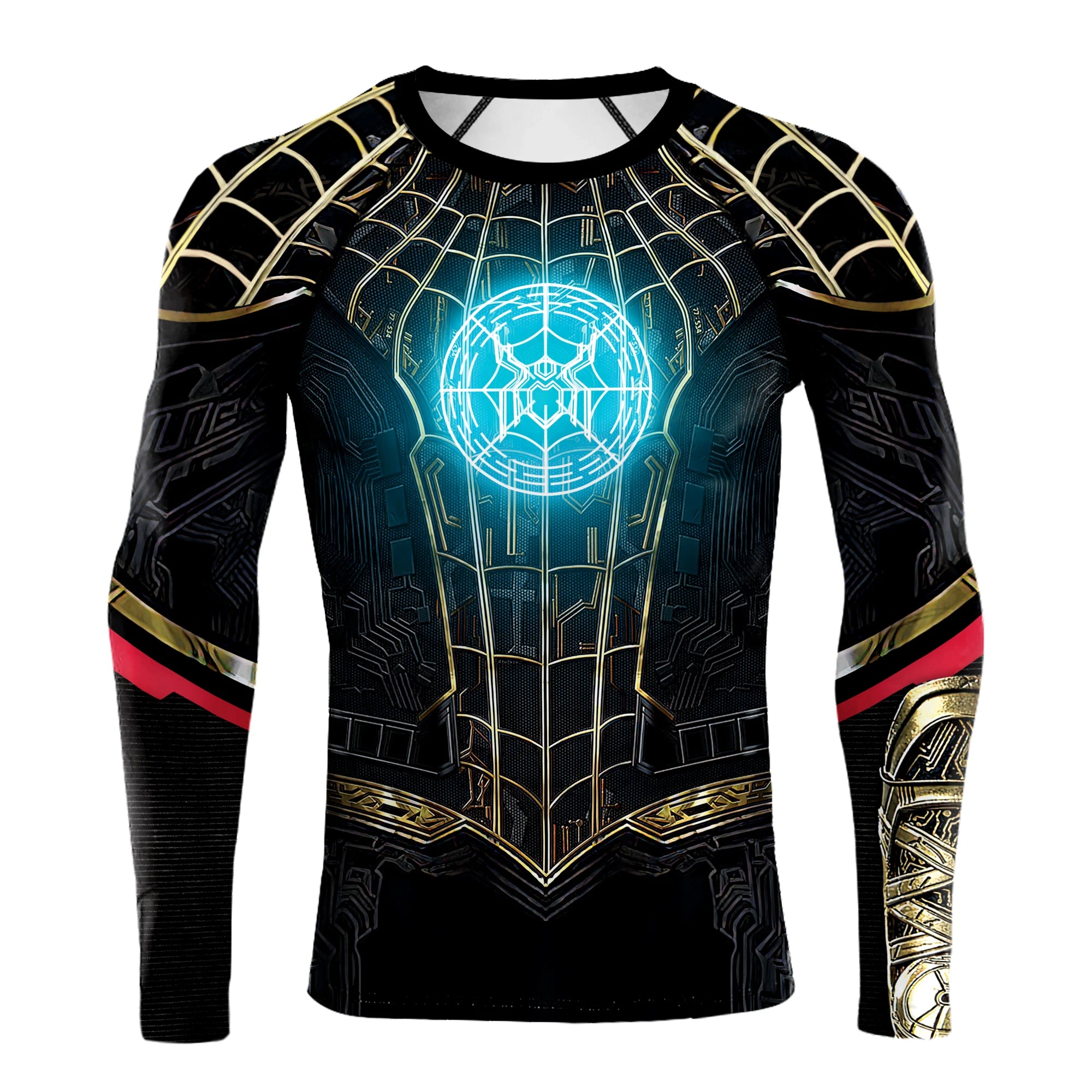 Compression Shirts for Men Long Sleeve of Avengers  Fitness Sportwear