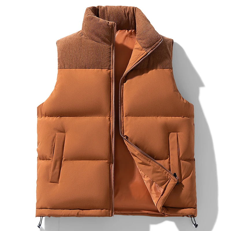 Coats Men's Loose Casual Jacket Sleeveless Zipper New Vests