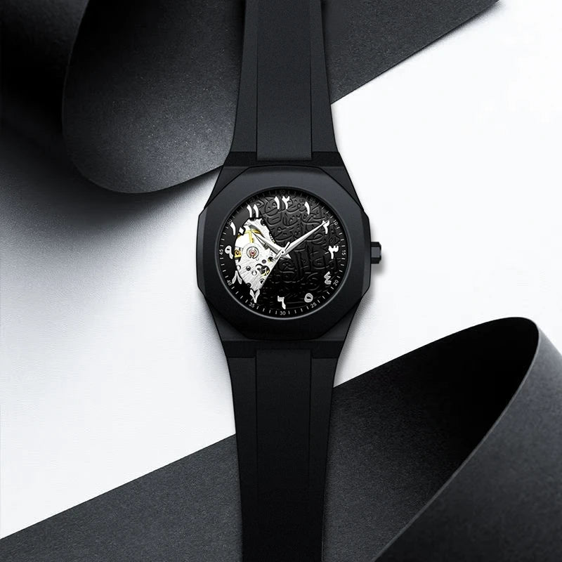 Arabic Numeral Waterproof Quartz Watch Men's Analog Mechanical Watch