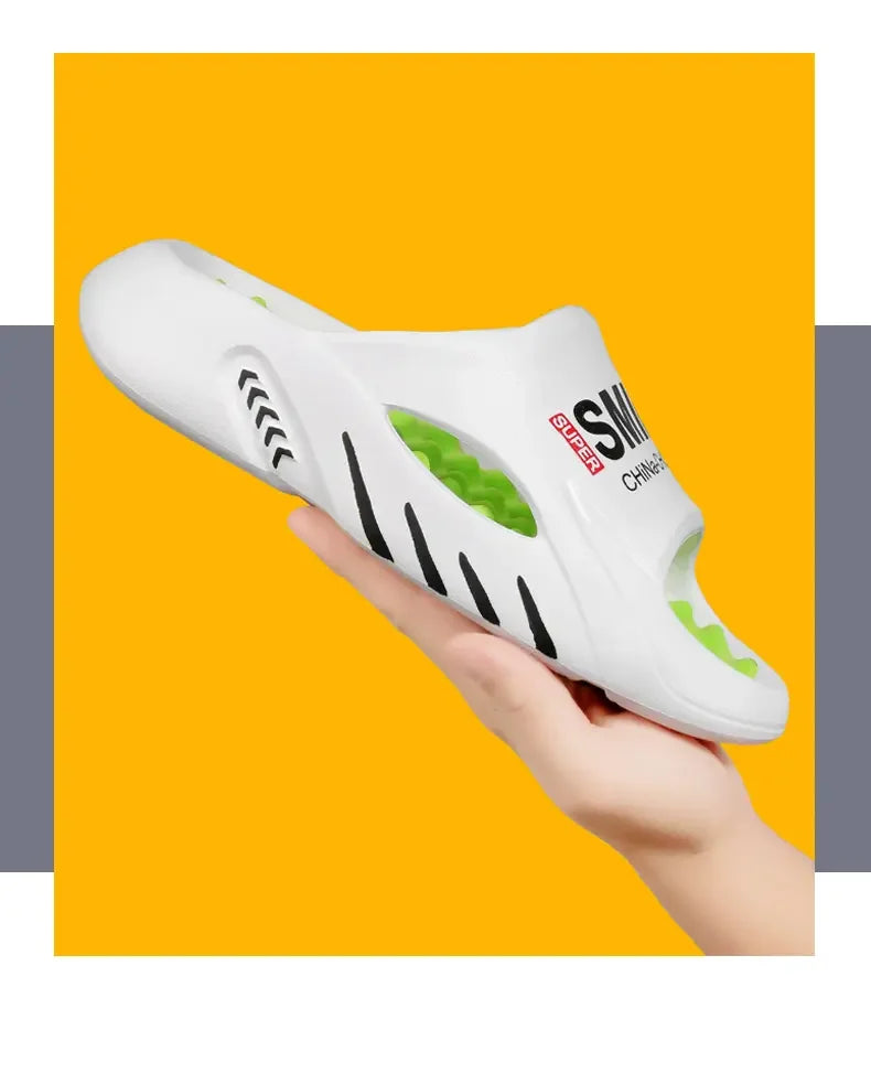 Men Summer Massage Slippers Women Indoor Soft Bottom Slippers Outdoor Garden