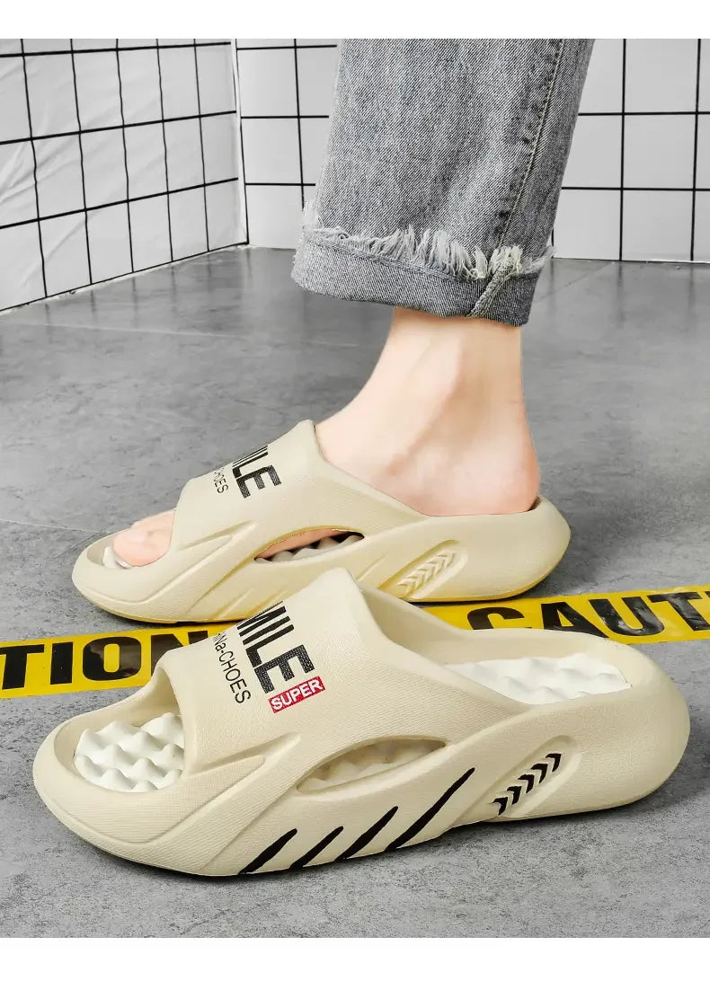 Men Summer Massage Slippers Women Indoor Soft Bottom Slippers Outdoor Garden