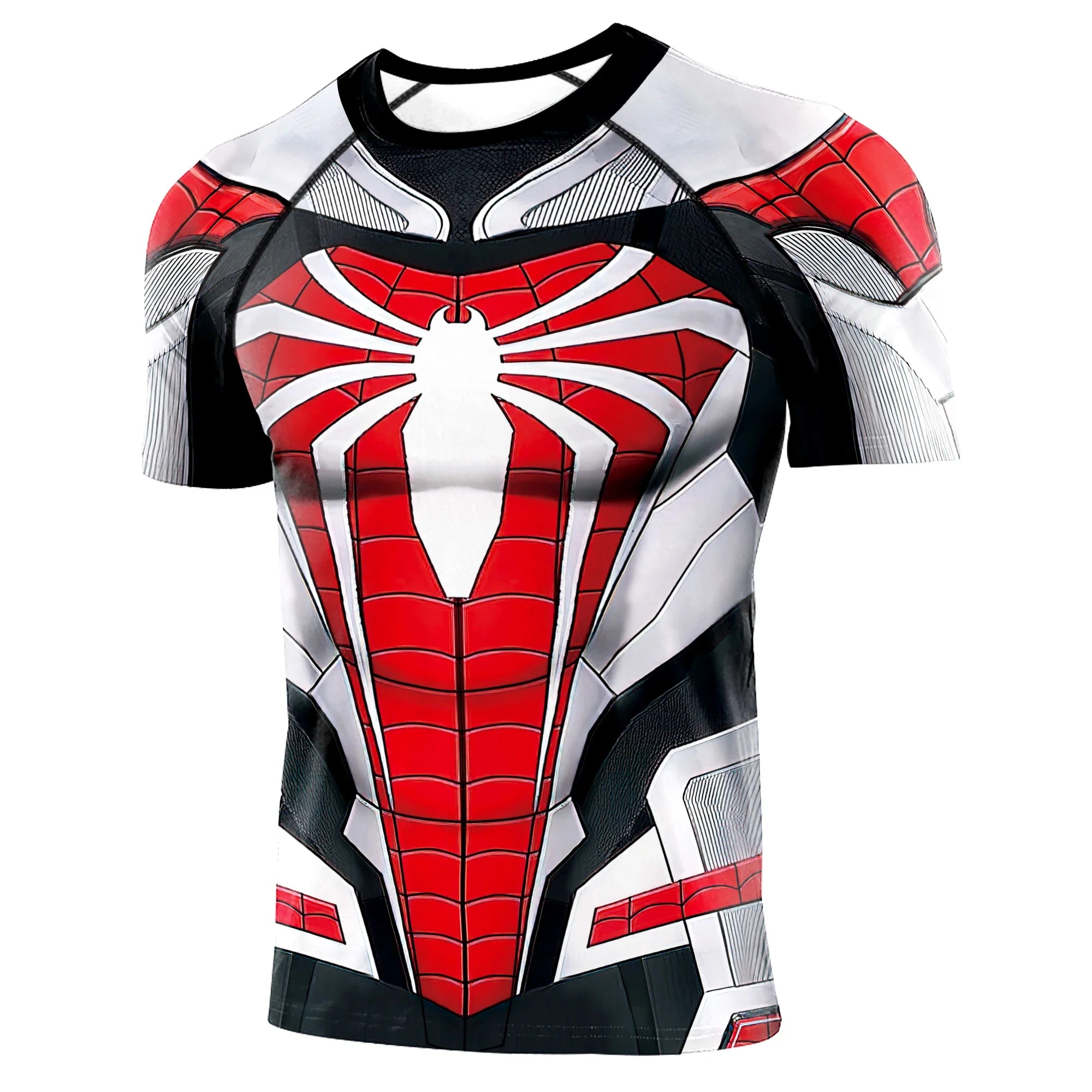 Superhero Mens Compression T Shirt Sport Workout 3D Spider Compression Gym Fitness Top