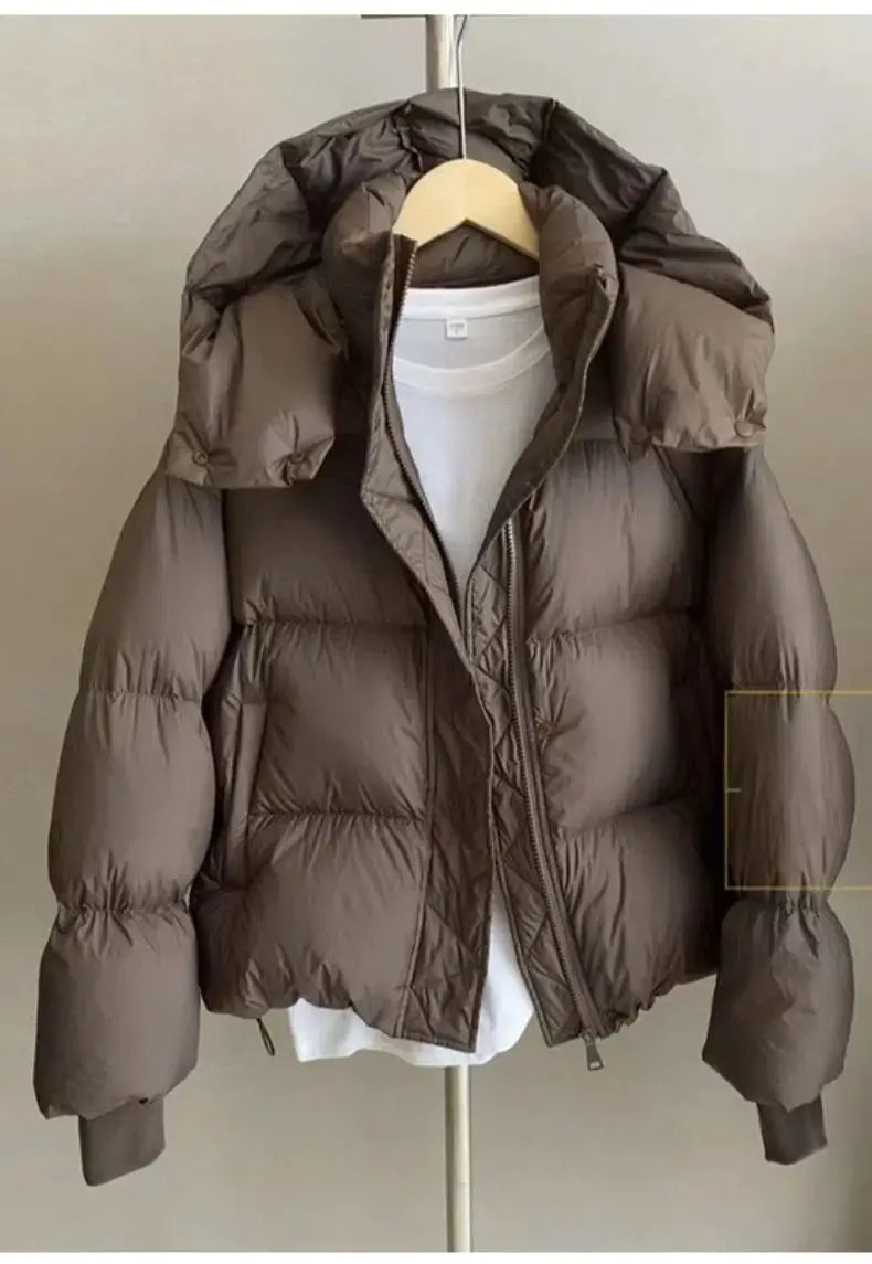 Hooded Cotton Jacket of Women