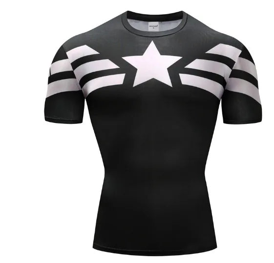 Marvel T Shirt Avengers Sports Fitness