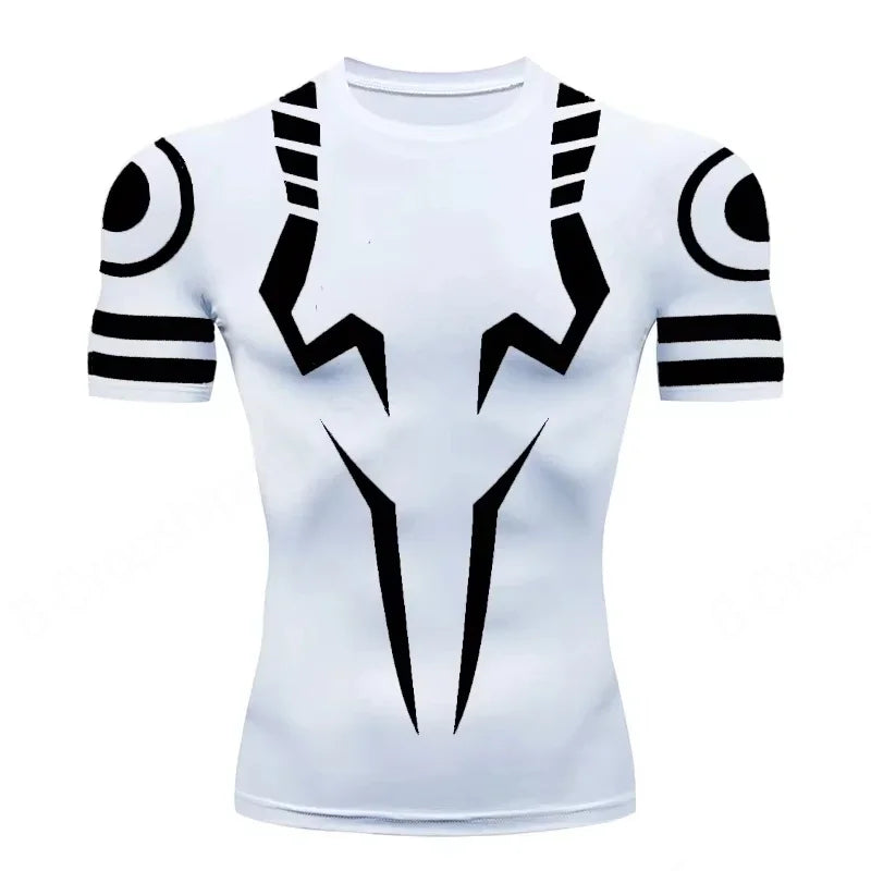 New T-Shirt For Men Gym Anime Jujutsu Kaisen 3D Print Fitness
