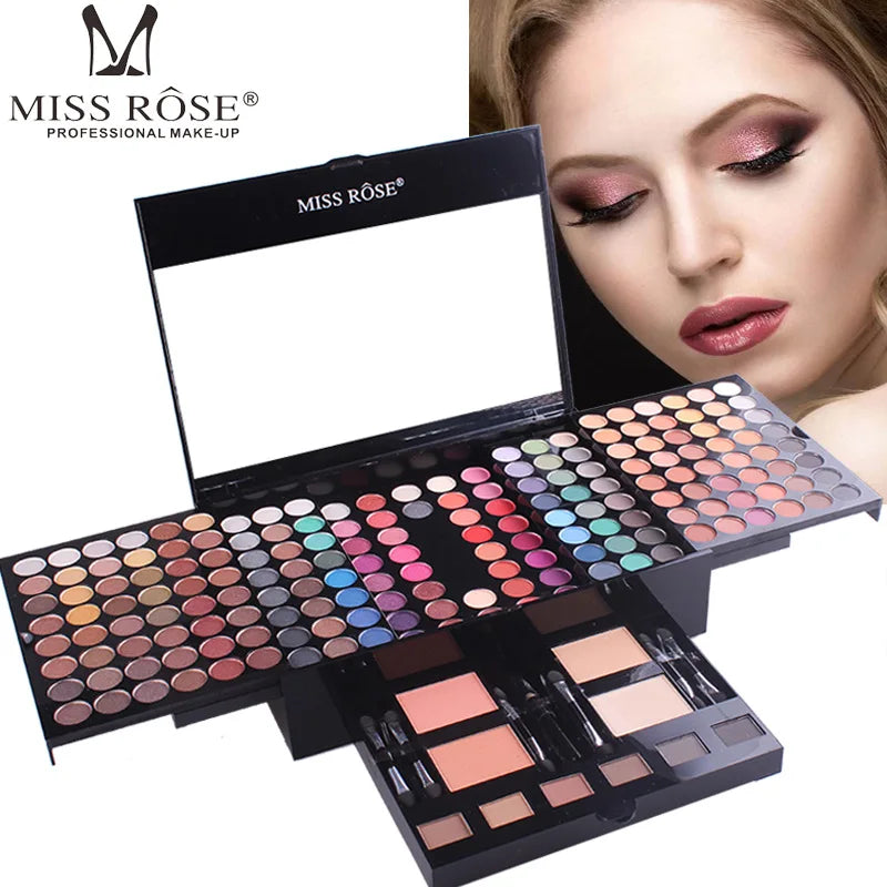 Miss Rose Makeup Case Set Kit-Ultimate Color Combination-Holiday Gift Set