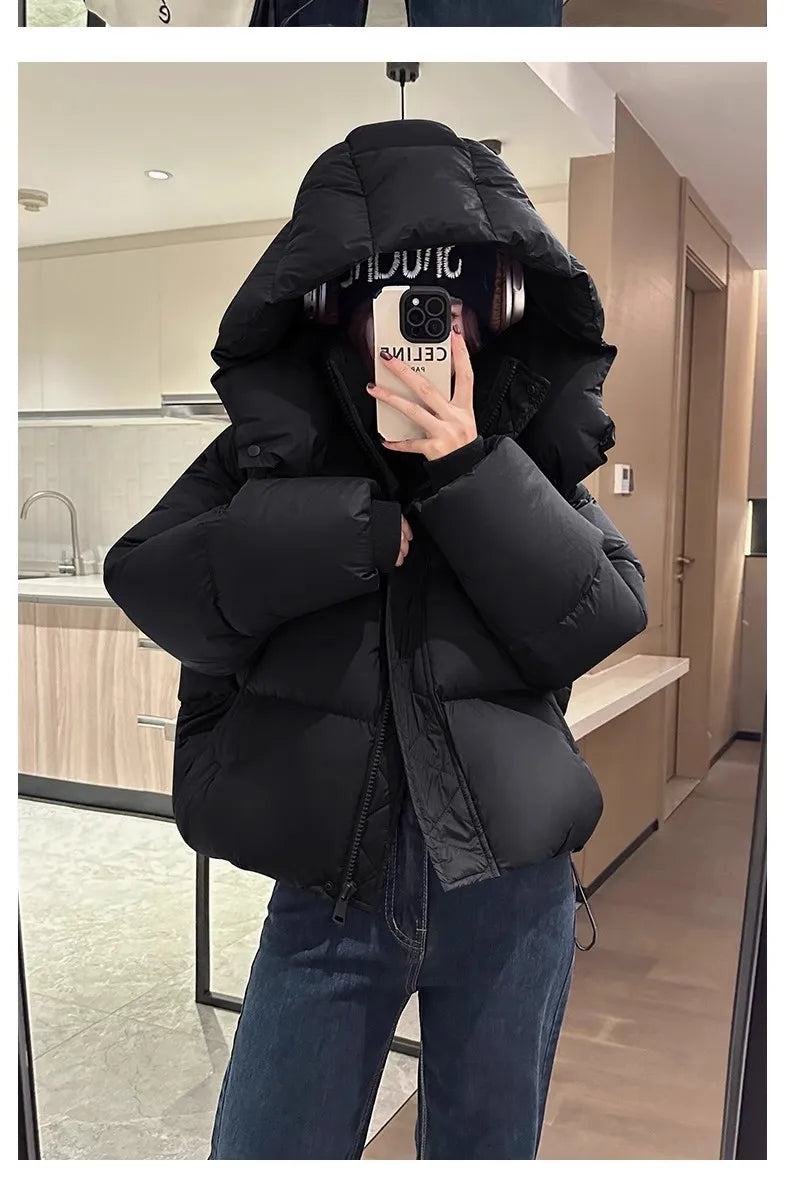 Hooded Cotton Jacket of Women