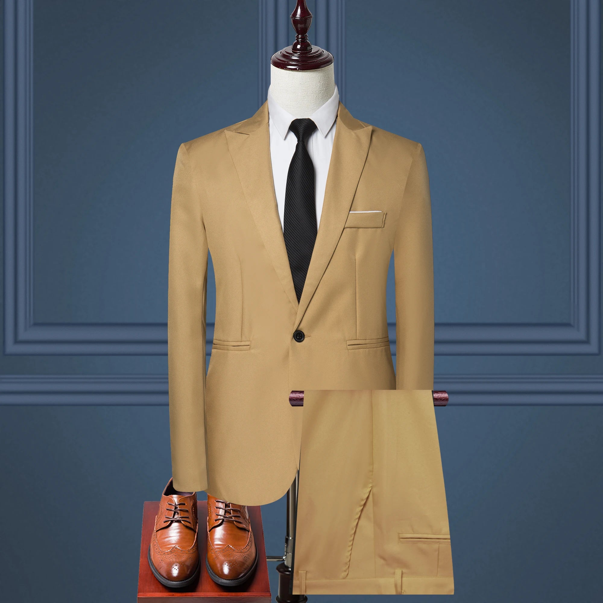 Luxury Men's Suit Business Casual Suit Two-piece