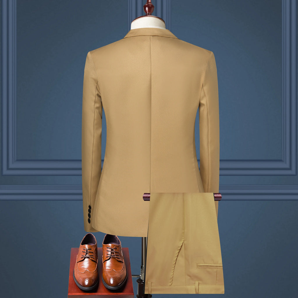 Luxury Men's Suit Business Casual Suit Two-piece