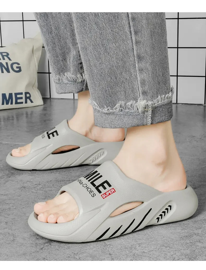 Men Summer Massage Slippers Women Indoor Soft Bottom Slippers Outdoor Garden