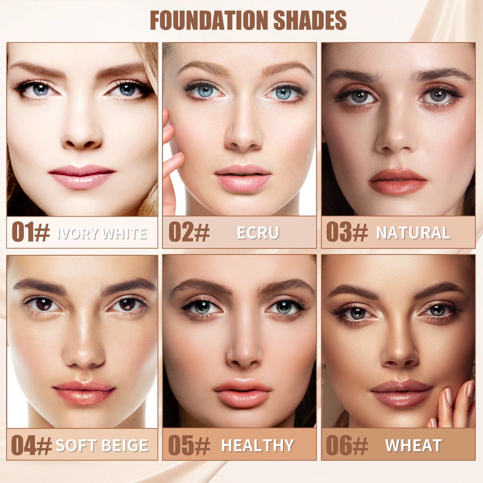 Coverage Foundation, Matte Finish Oil-control Liquid Foundation, Covering Blemishes