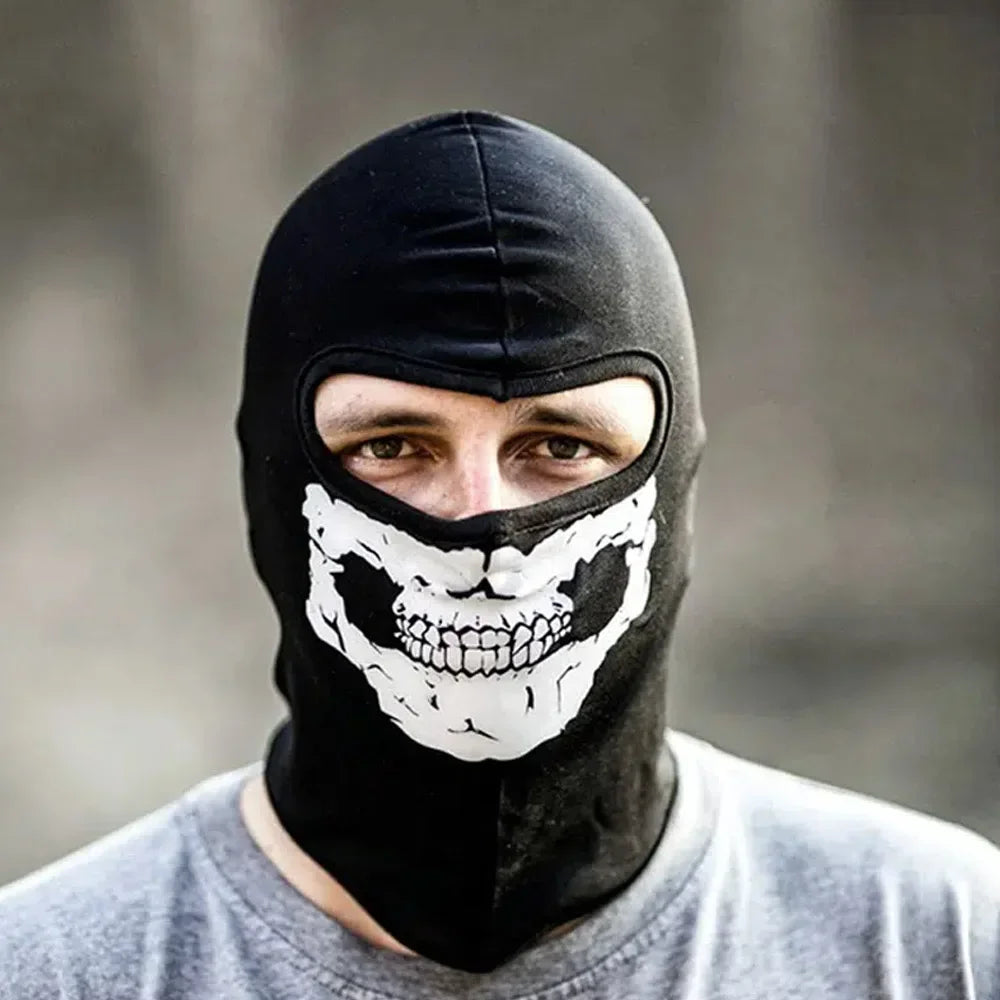 VOODIEX Halloween Skull Print Balaclava Ghost Full Face Bike Face Mask
