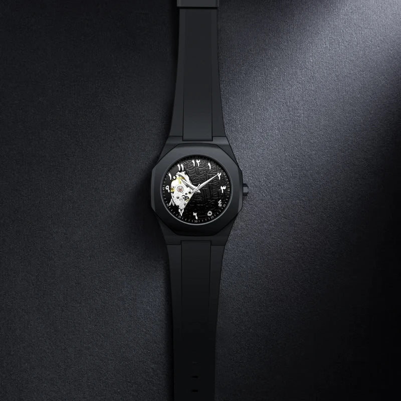 Arabic Numeral Waterproof Quartz Watch Men's Analog Mechanical Watch