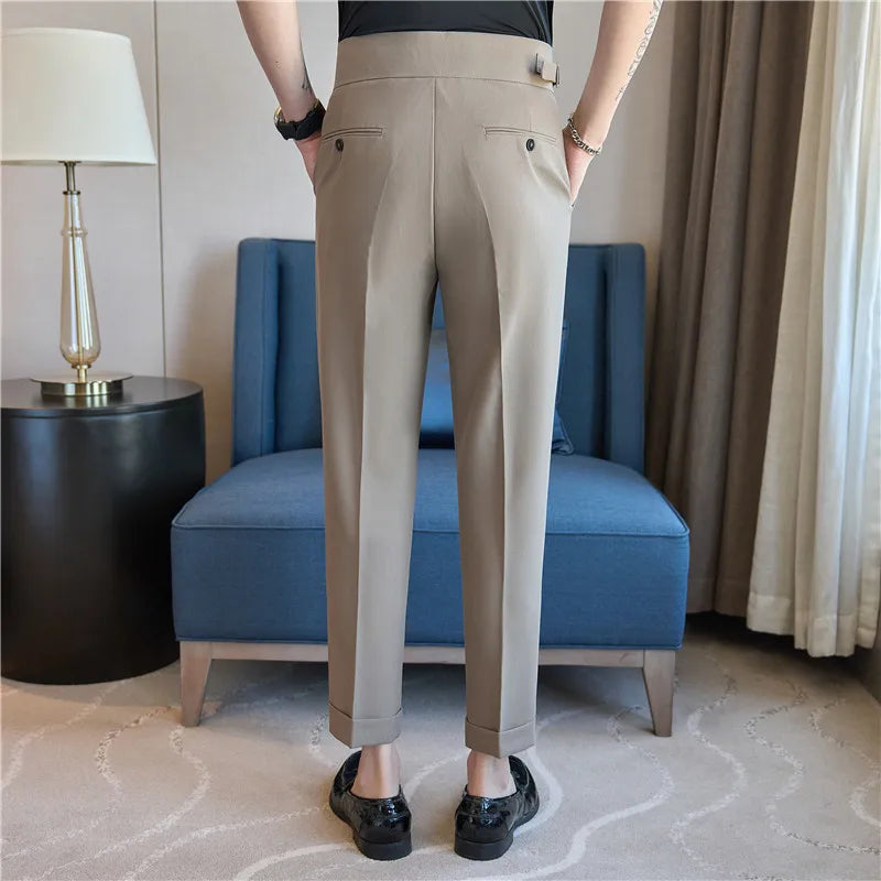 Men's Pants Suit Pants for Men Clothing Slim Fit Casual Formal