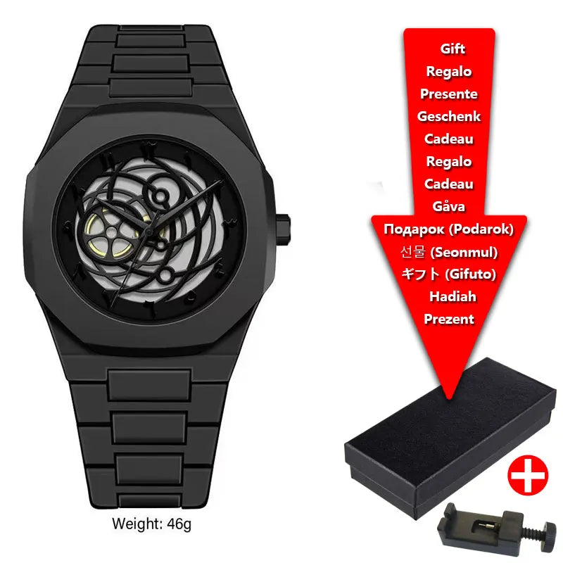 Dial Design Black Classic Quartz Watch