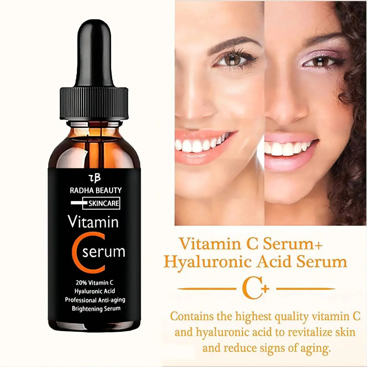 Vitamin C serum Face Serum Long Lasting Moisturizing Improve Roughness Lighten