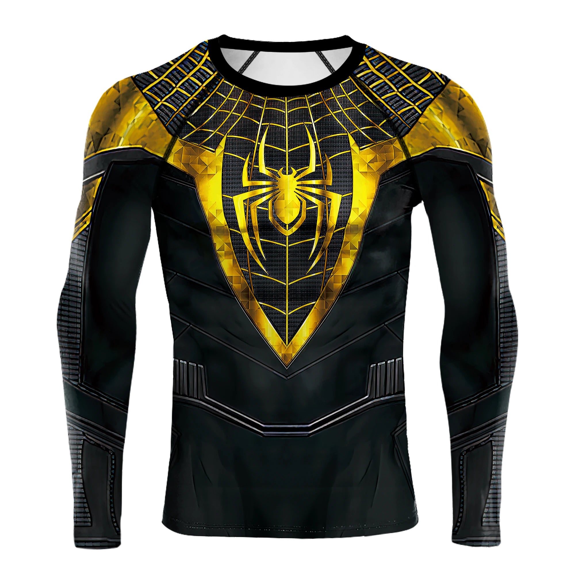 Compression Shirts for Men Long Sleeve of Avengers  Fitness Sportwear
