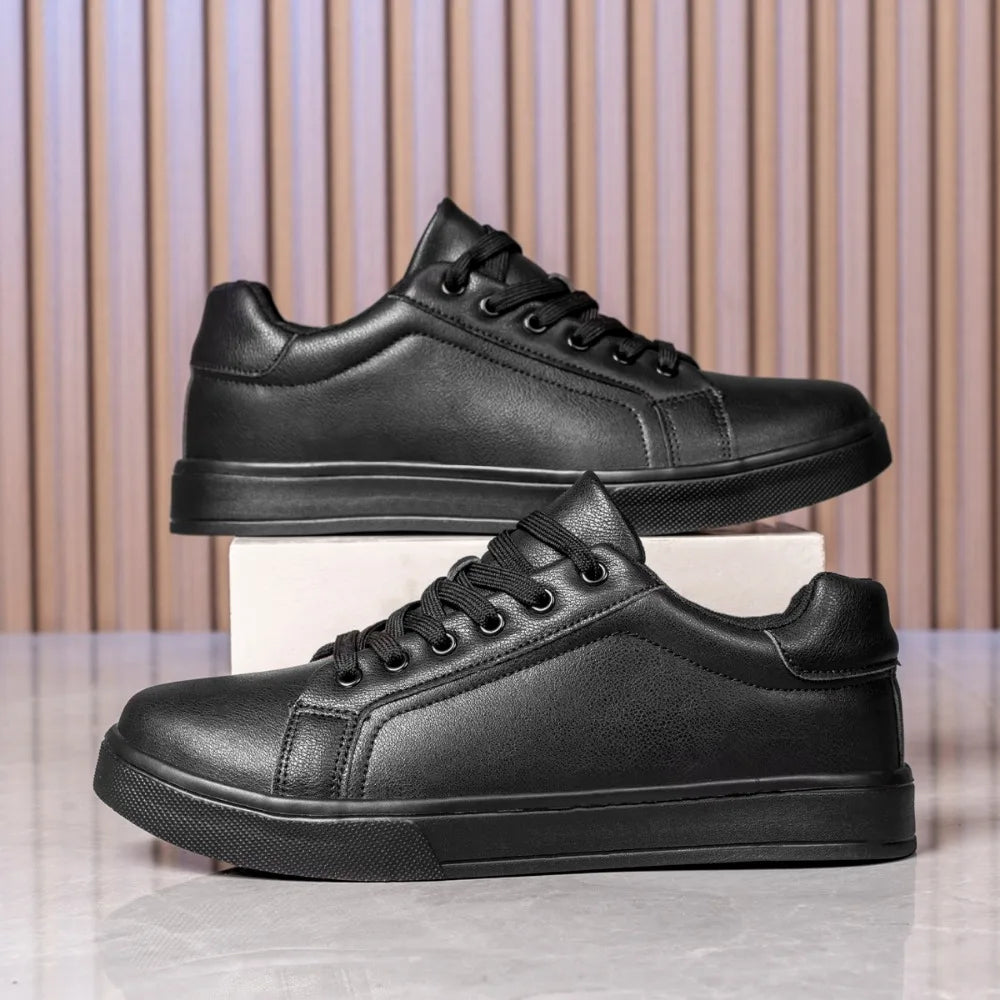 Leather Men Shoes Sneakers Shoe Breathable Leisure Male Sneakers
