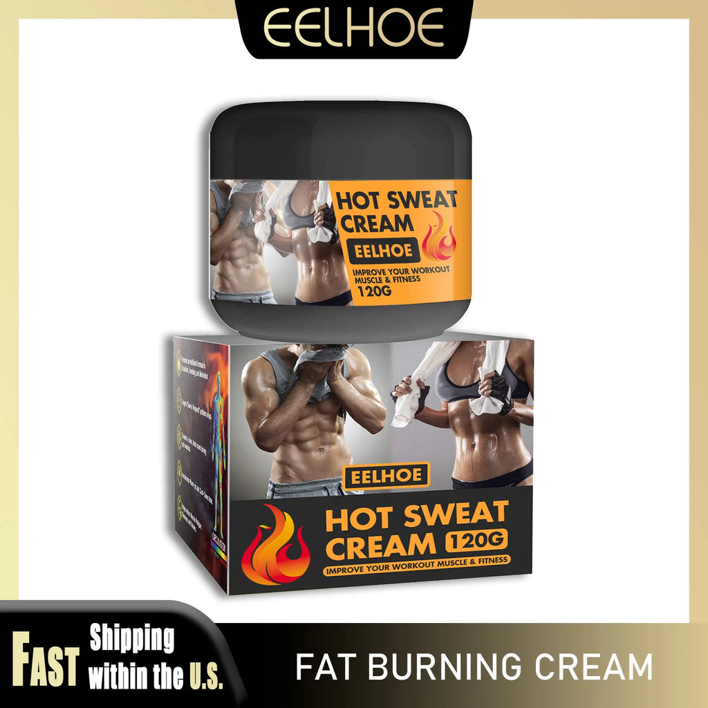 Hot Sweat Cream 120g Fat Burning Tighten Abdominal Muscles Arms Legs Waist Fat Loss