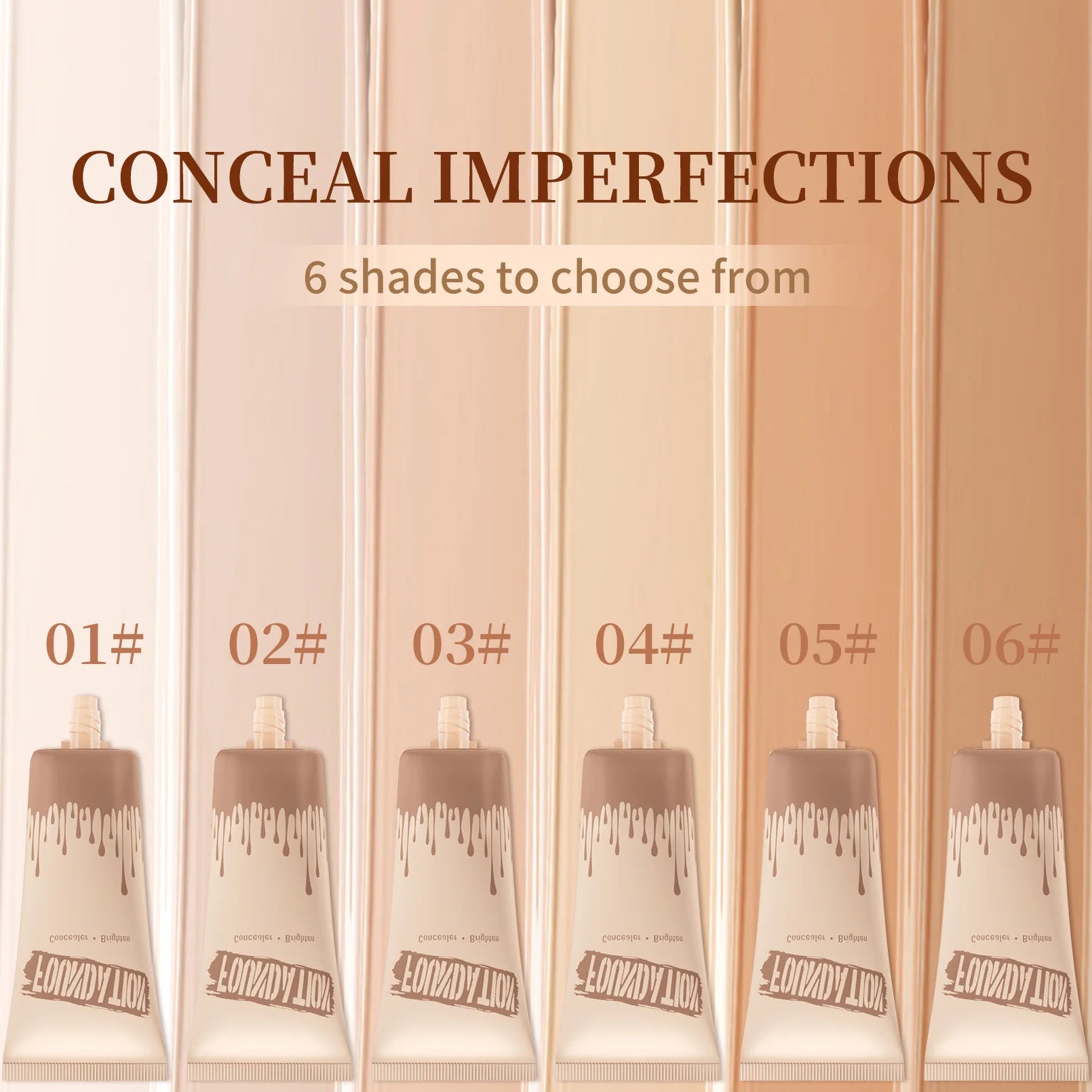 Coverage Foundation, Matte Finish Oil-control Liquid Foundation, Covering Blemishes