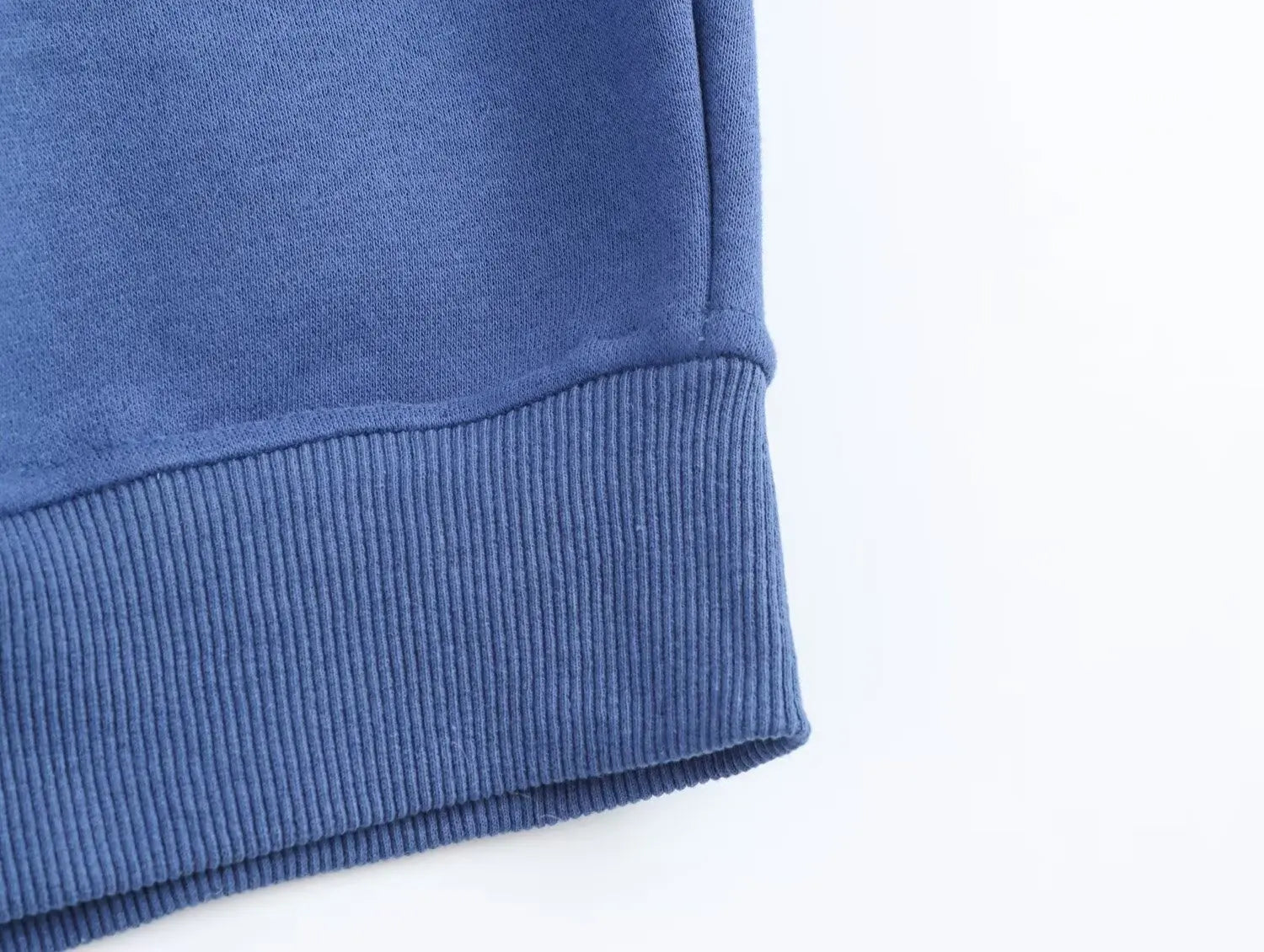 Knit Set Woman Elegant Outfit Set Blue Pants Sets Print Sweatshirt Sets