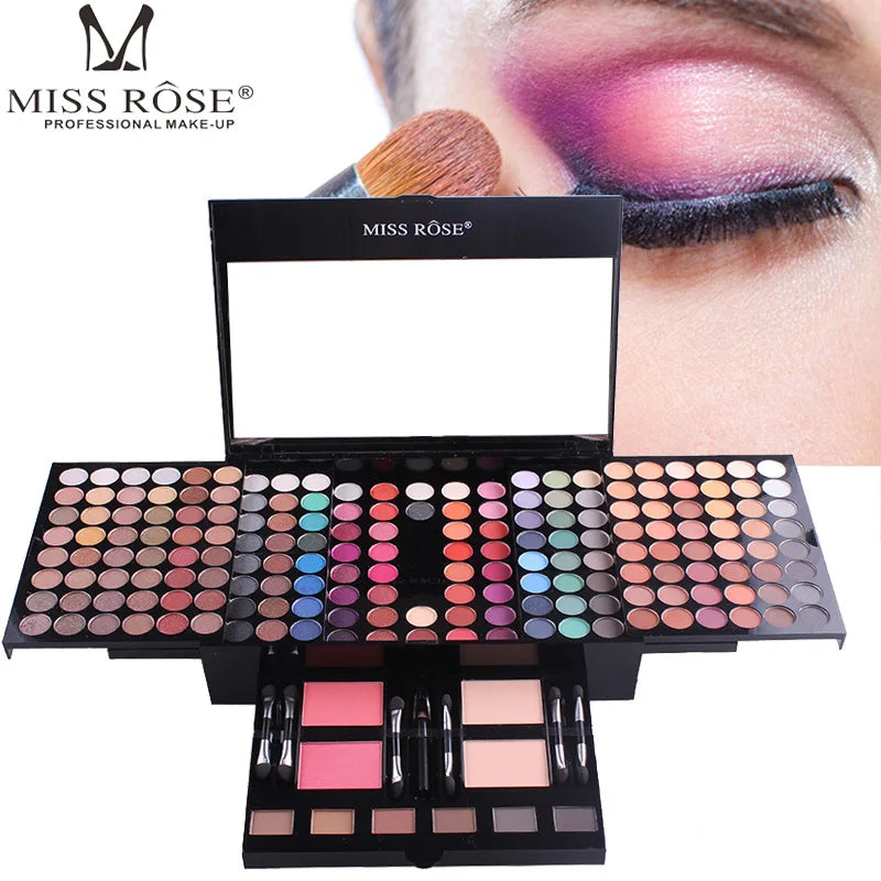 Miss Rose Makeup Case Set Kit-Ultimate Color Combination-Holiday Gift Set