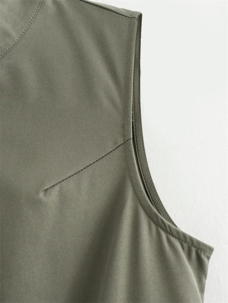 Long Dress Woman Pleated Sleeveless Summer Elegant Party Dresses for Women