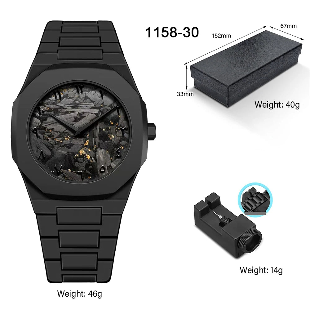 Arabic Numeral Waterproof Quartz Watch Men's Analog Mechanical Watch